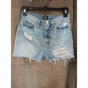 Womens BDG Urban Outfitters Girlfriend High-Rise Distressed Cut Off Shorts Sz 25